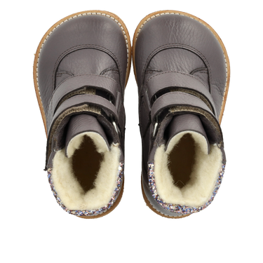 TEX Støvle med glitter og velcro