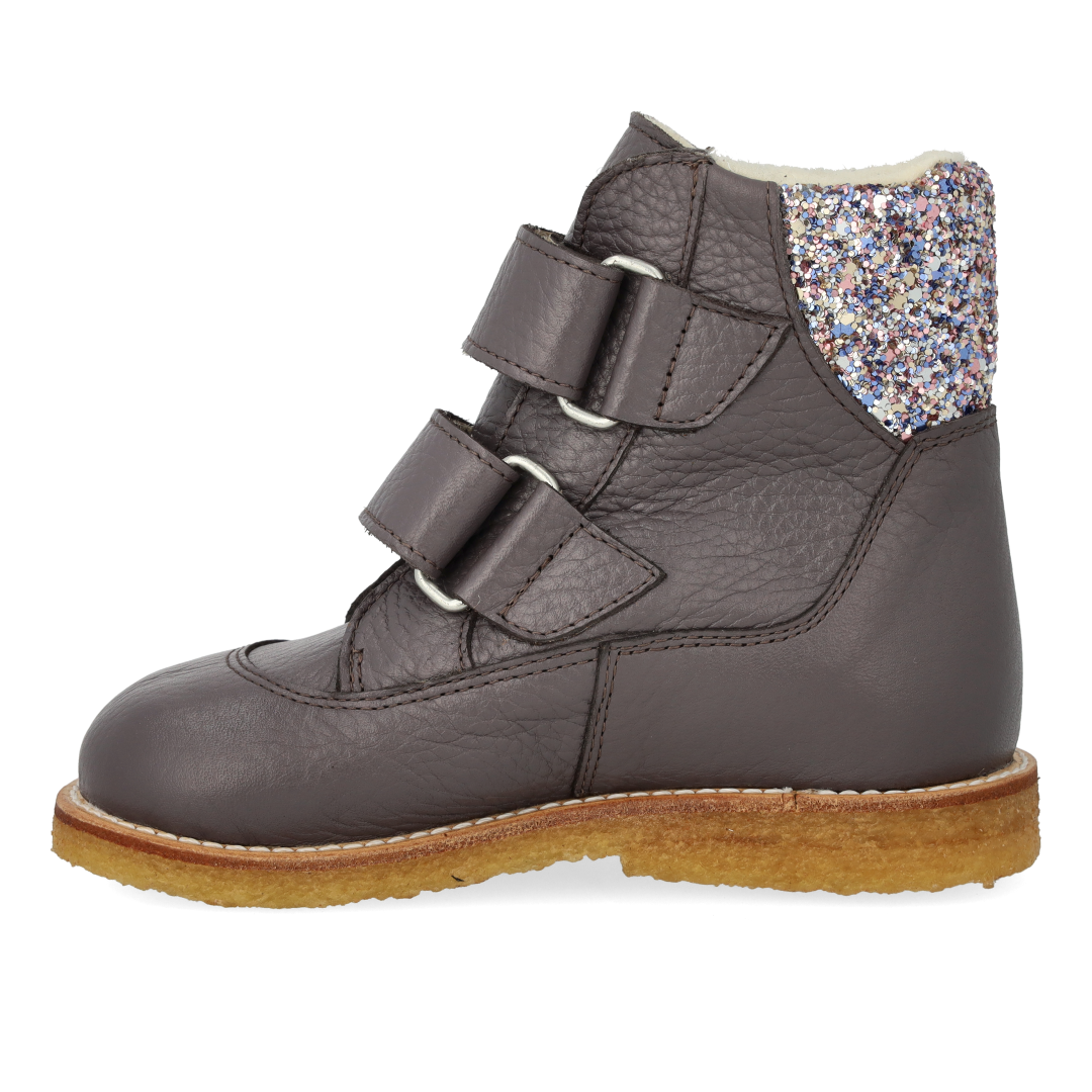 TEX-Støvle med glitter og velcro