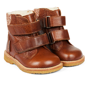 TEX-støvle med glitter og velcrolukning