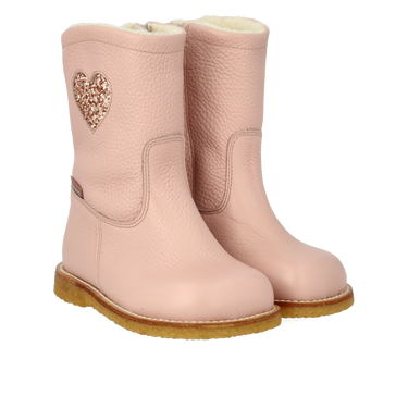 TEX-støvle med hjerte og lynlås