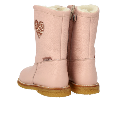 TEX-støvle med hjerte og lynlås