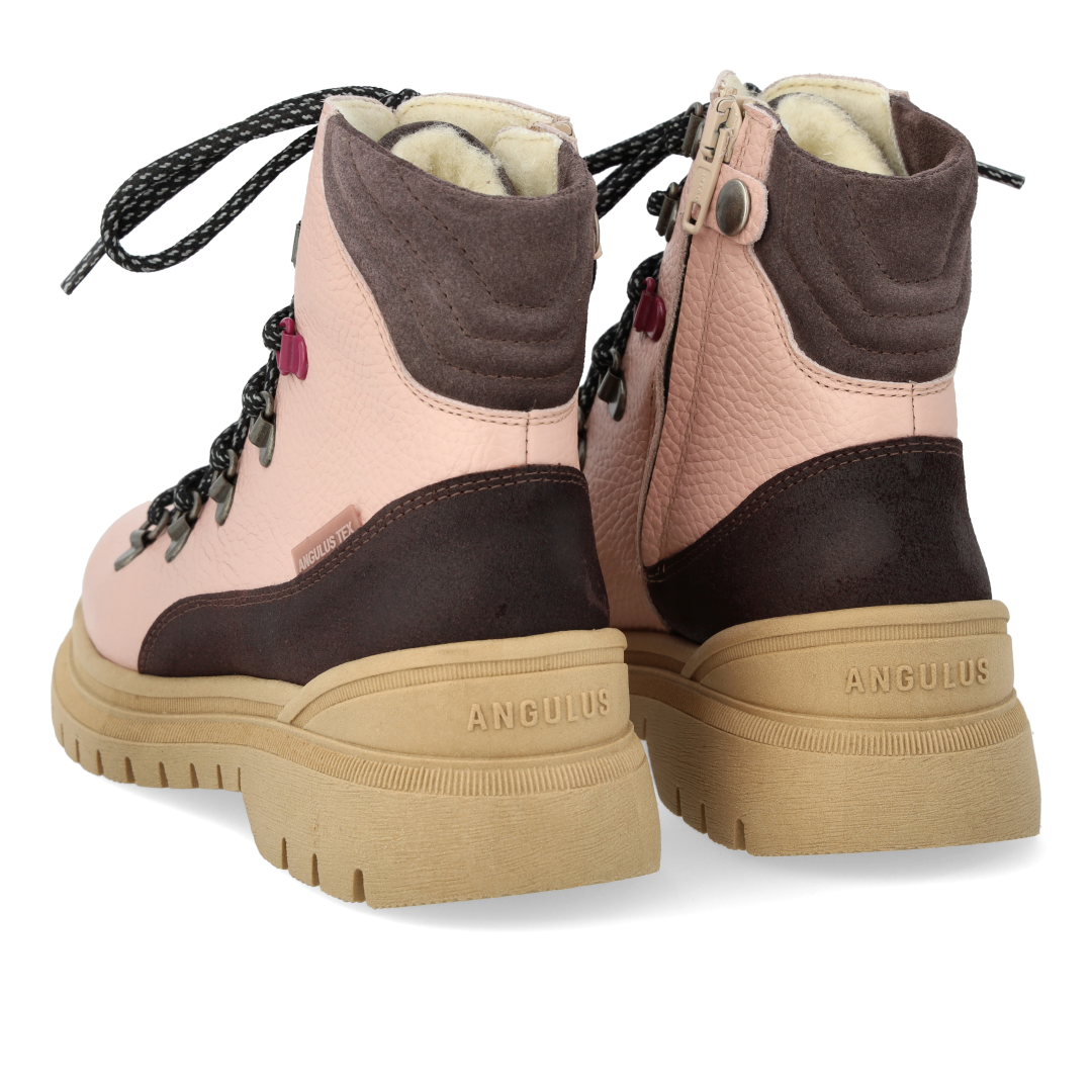 Colourblock TEX-snørestøvle med kontrast eyelet