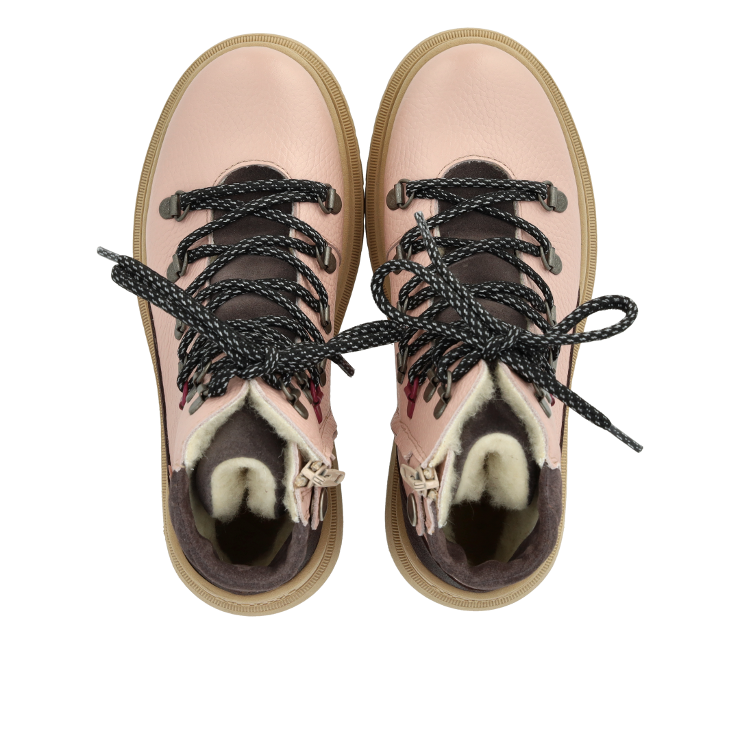 Colourblock TEX-snørestøvle med kontrast eyelet