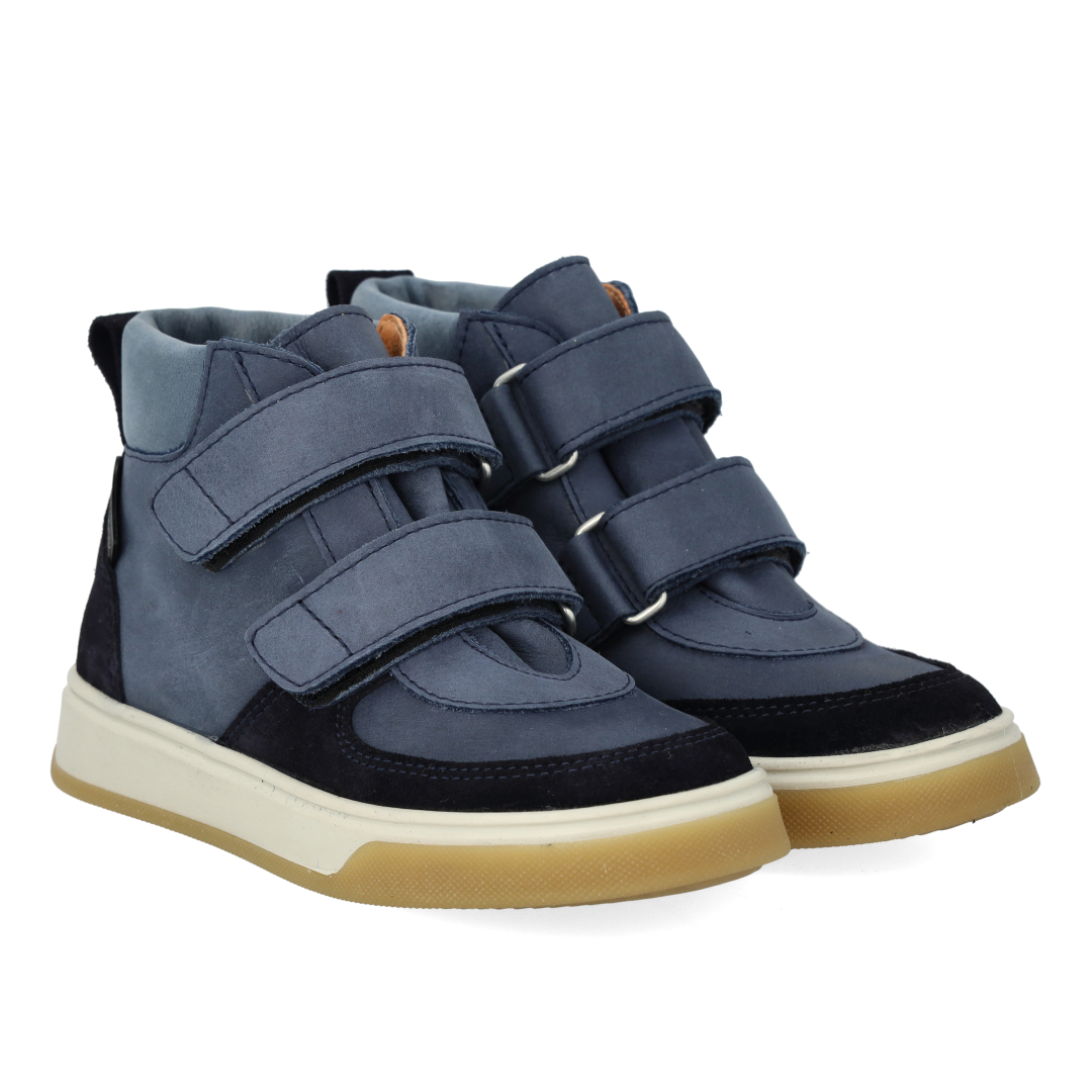 High-top TEX-sneaker i læder