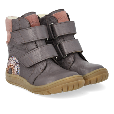 TEX-støvle med funklende glitterregnbue