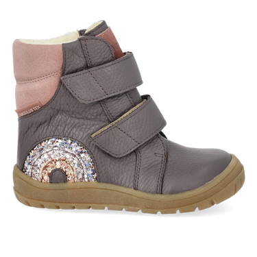 TEX-støvle med funklende glitterregnbue