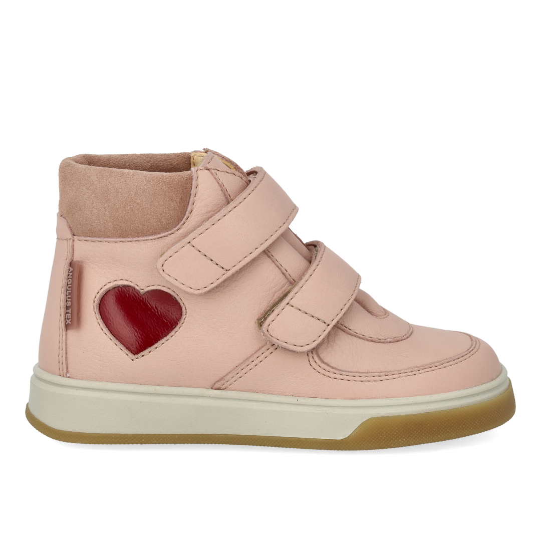 High-top TEX-sneaker med hjerte i lak