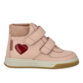 High-top TEX-sneaker med hjerte i lak