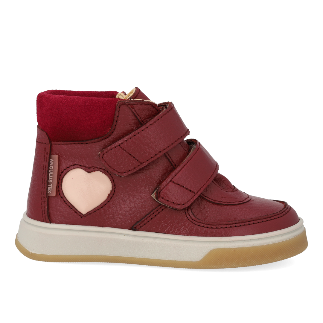 High-top TEX-sneaker med hjerte i lak