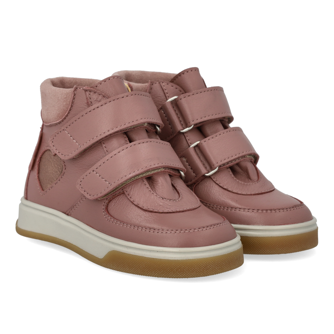 High-top TEX-sneaker med hjerte i lak