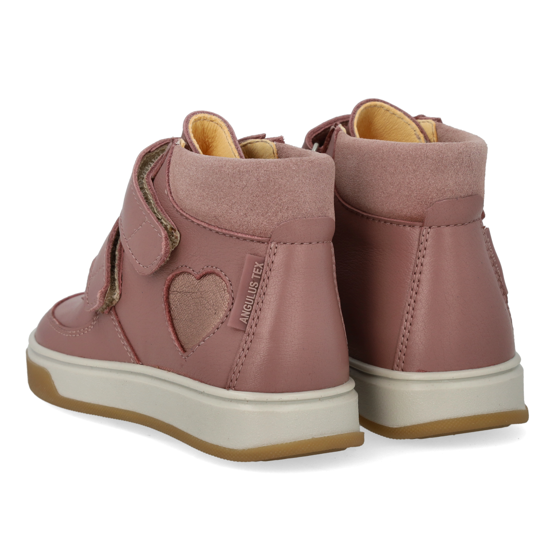 High-top TEX-sneaker med hjerte i lak