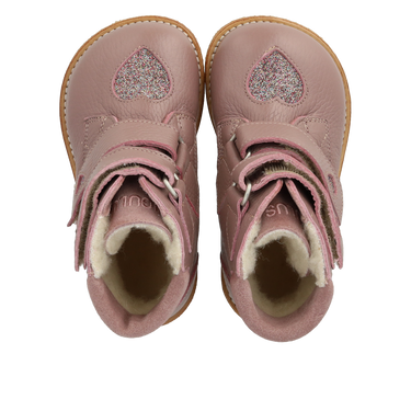 TEX-støvle med funklende glitterhjerter