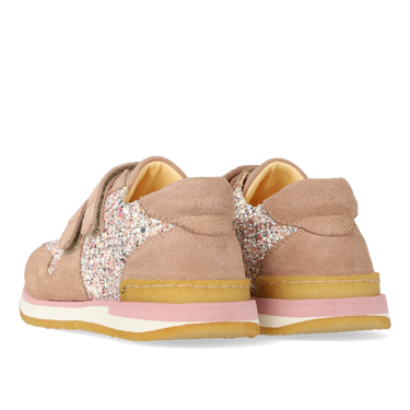 Glittersneaker med velcrolukning
