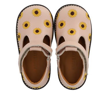 Klassisk begynder tullesko med solsikkebroderi