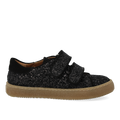 Sporty velcro-sneaker i funklende glitter