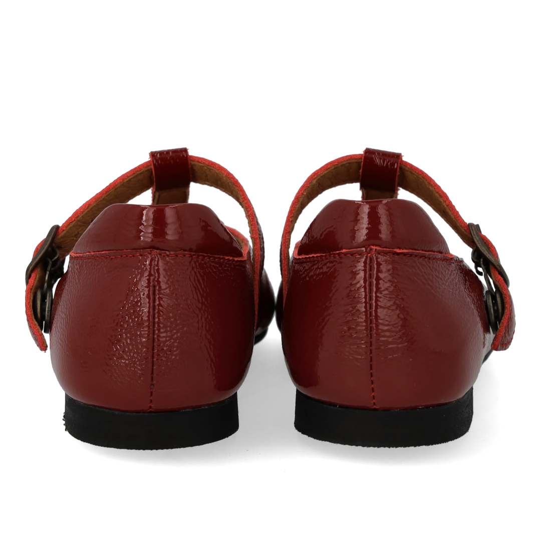 T-bar ballerina med cut-out hjerte