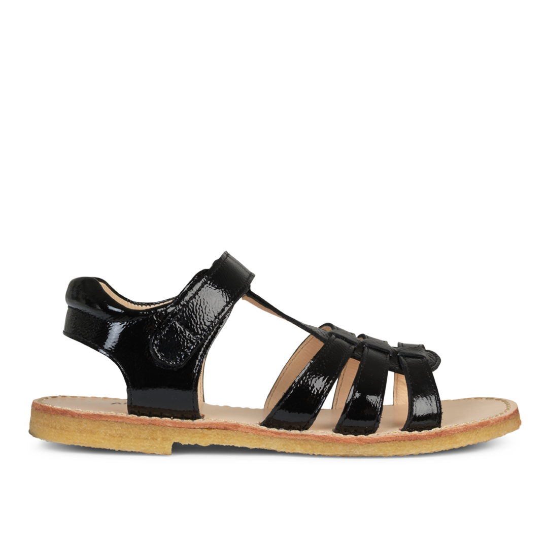 Sandal med T-rem og velcrolukning