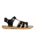 Sandal med T-rem og velcrolukning