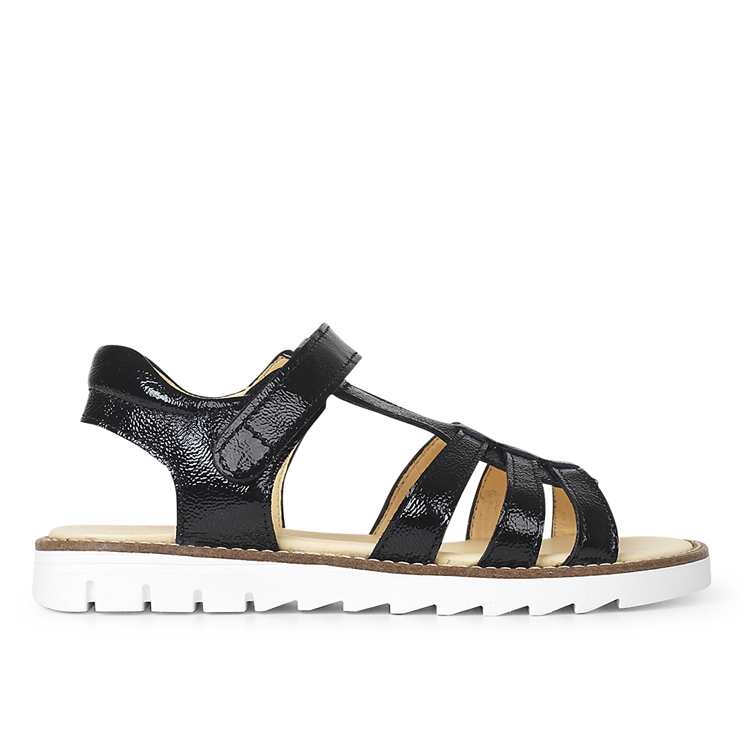 Sandal med T-rem og velcrolukning