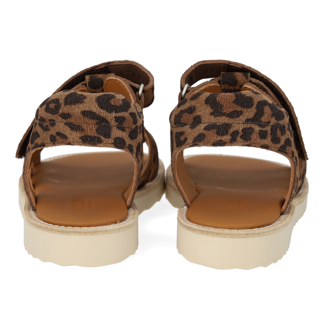 Sandal med T-rem og velcrolukning