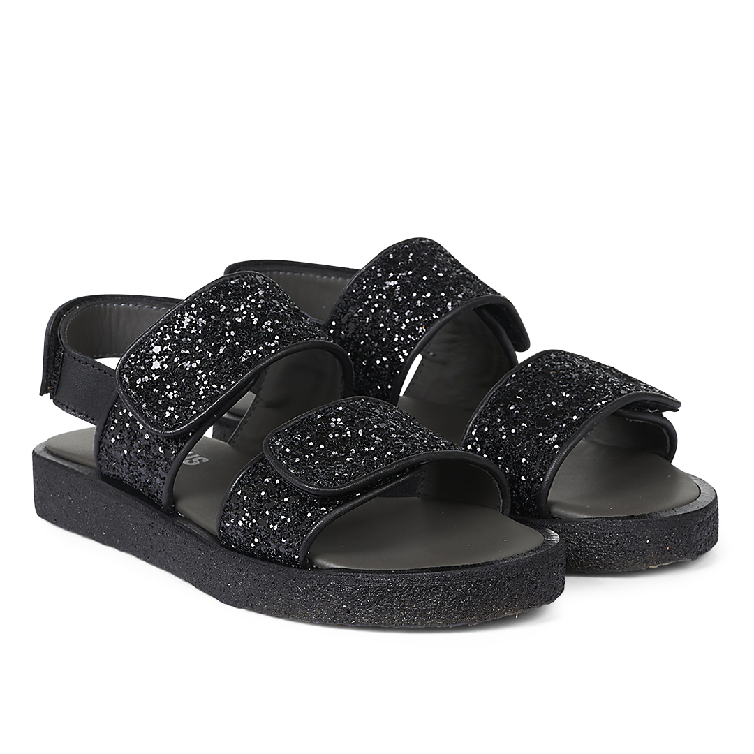 Funklende glittersandal