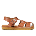 Sandal med spæne og lukket tå