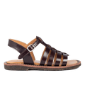 Sandal med åben tå og spændelukning