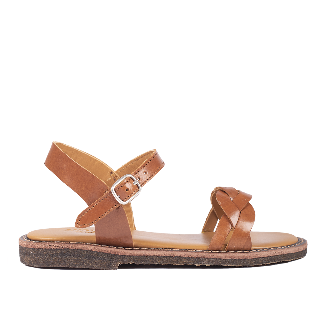 Fletsandal med åben tå og spændelukning