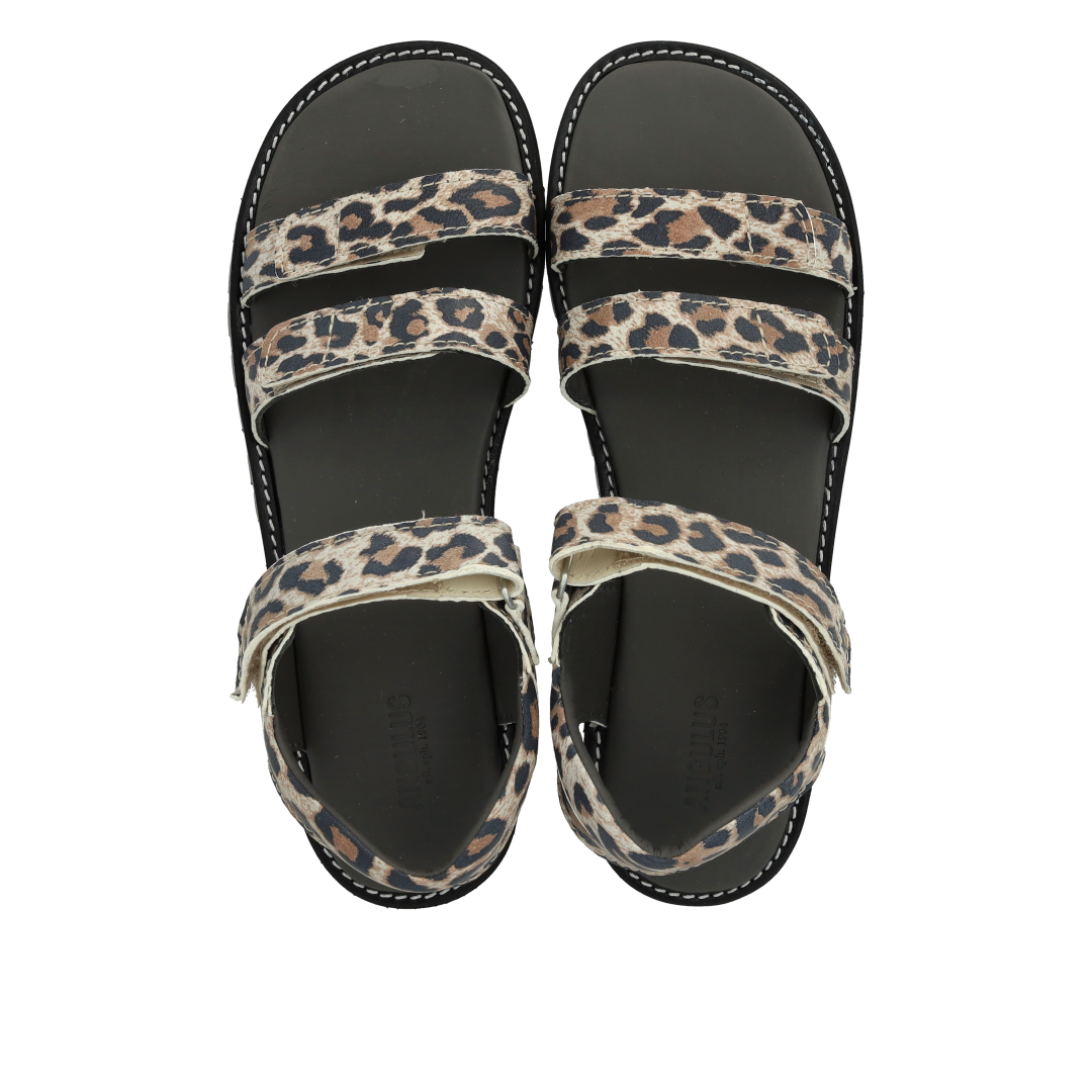 Sandal med tredobbelt velcro