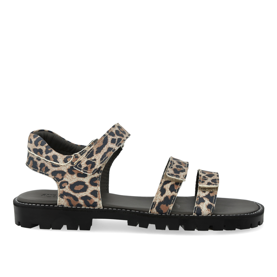 Sandal med tredobbelt velcro