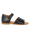 Sandal med perforering og dobbelt velcro