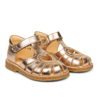 Hjertesandal med velcrolukning