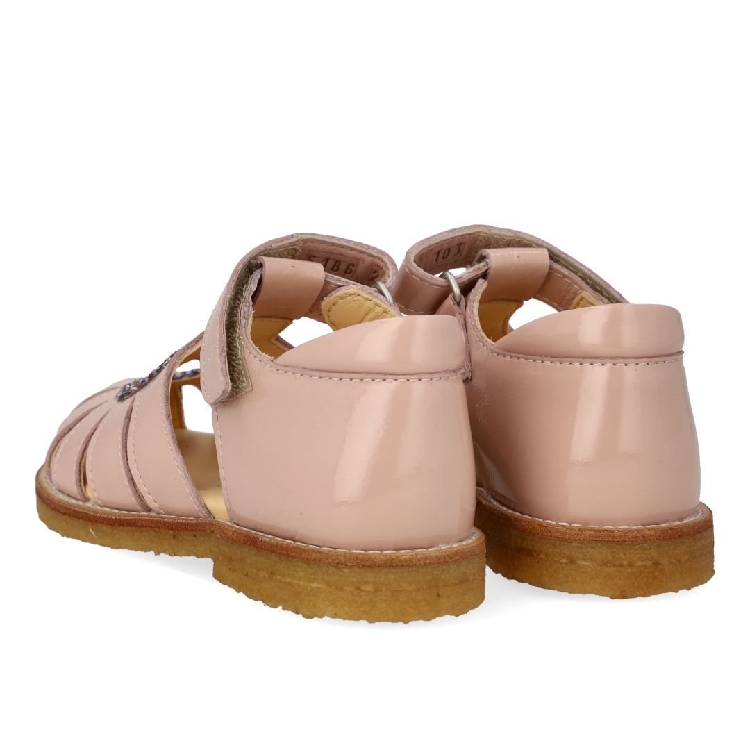 Hjertesandal med glitter hjerte
