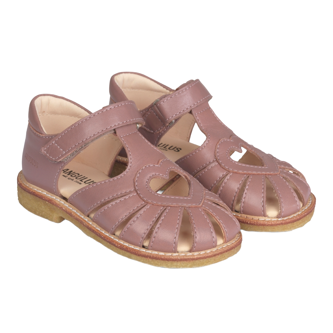 Hjerte sandal med justerbar velcrolukning