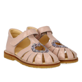 Hjertesandal med funklende glitter hjerte