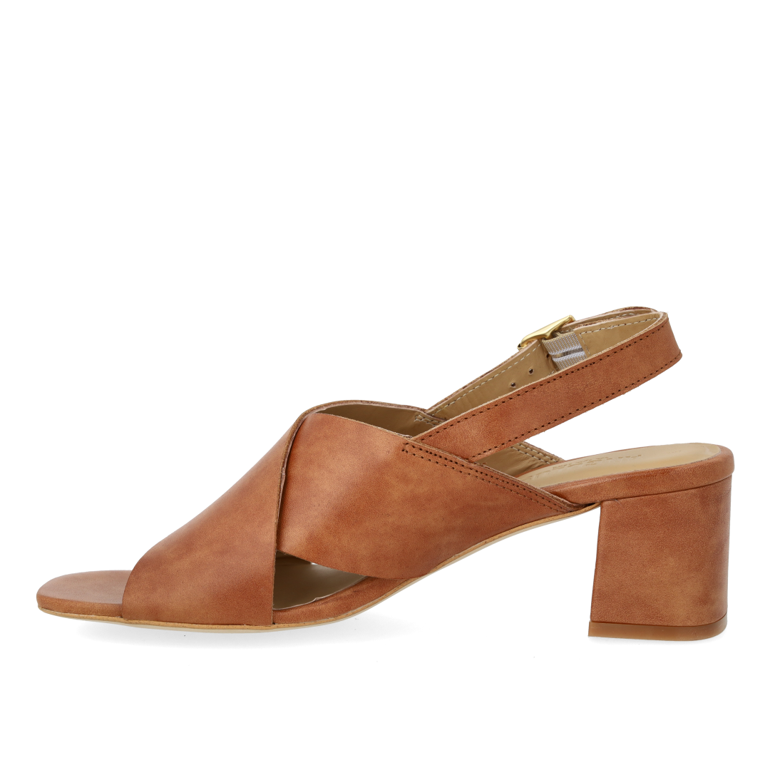 Sandal med blokhæl