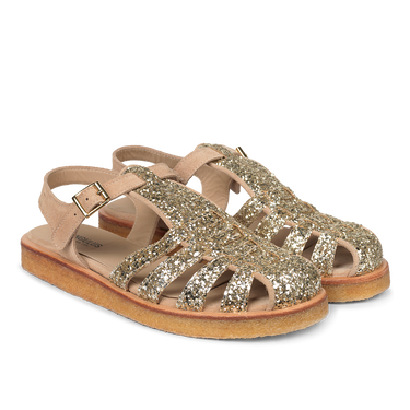 Klassisk Fisherman’s sandal med funklende glitter