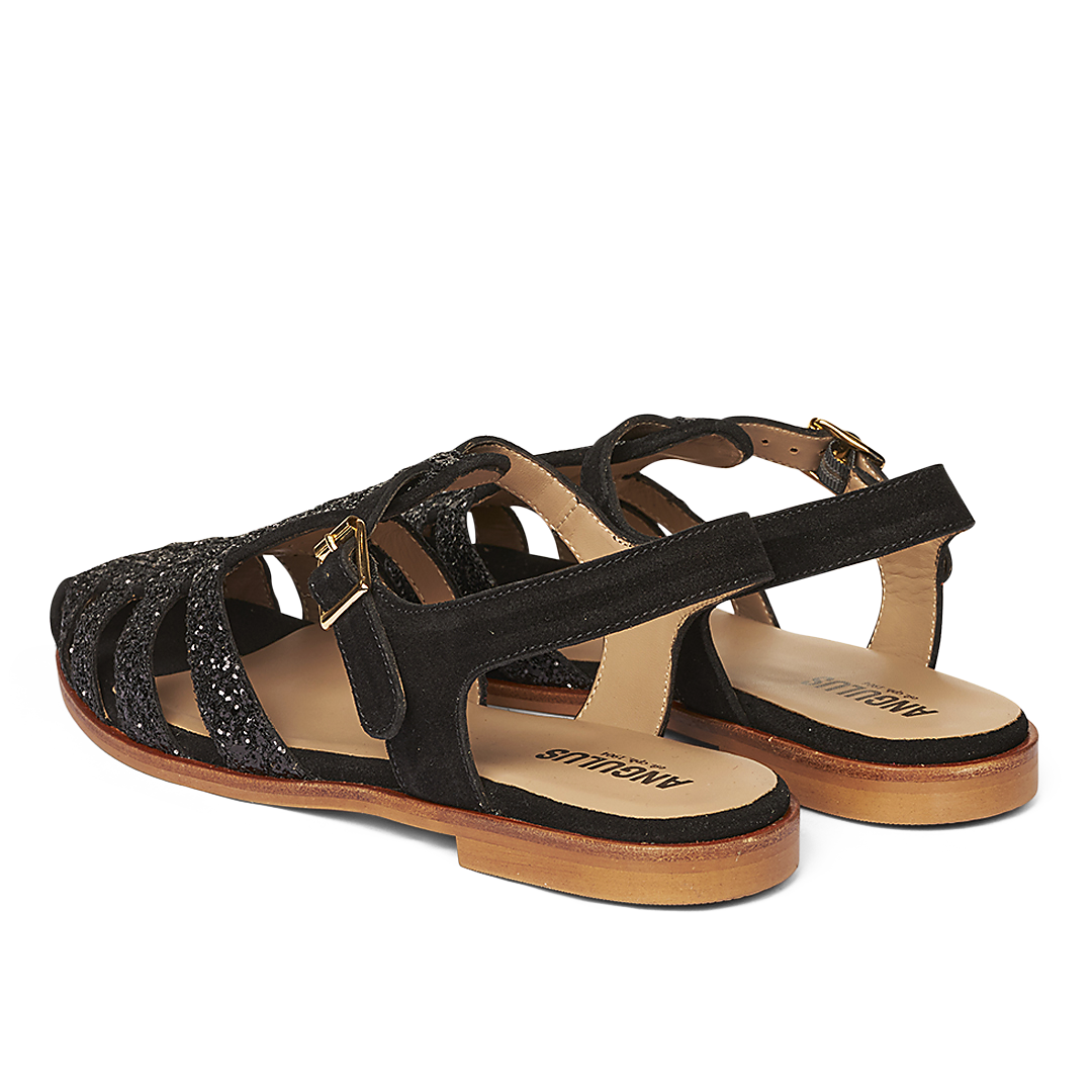 Klassisk Fisherman’s sandal med funklende glitter