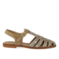 Klassisk Fisherman’s sandal med funklende glitter