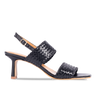 Angulus Håndflettet sandal med hæl