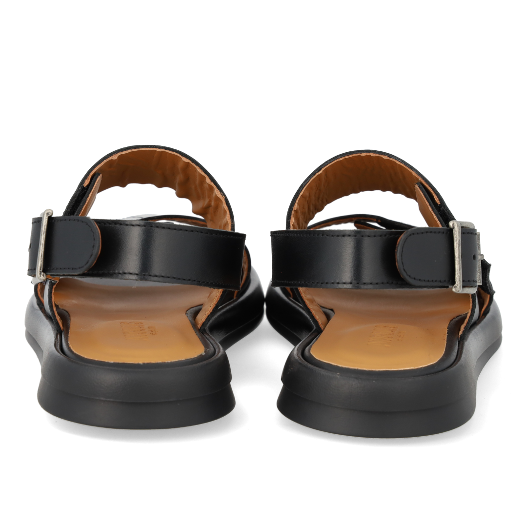 Sandal med justerbare velcroremme