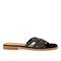 Slip-on sandal med fletdetalje