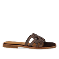 Slip-on sandal med fletdetalje