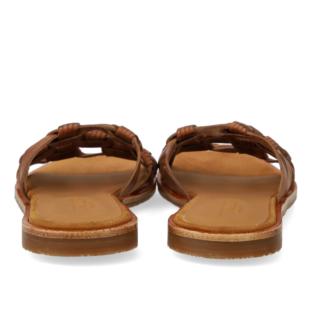 Slip-on sandal med fletdetalje
