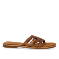 Slip-on sandal med fletdetalje
