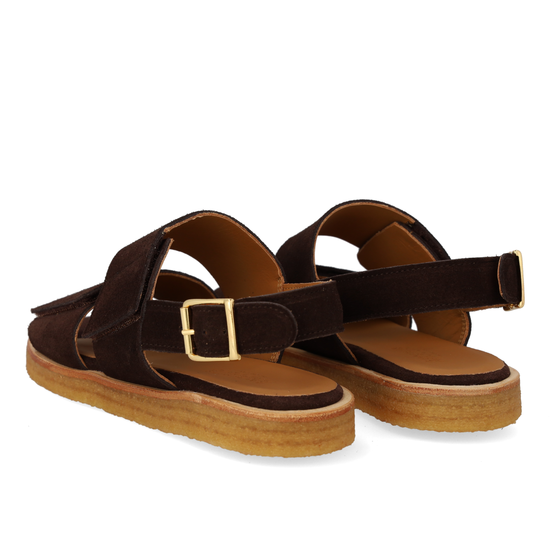 Sandal med justerbare velcroremme