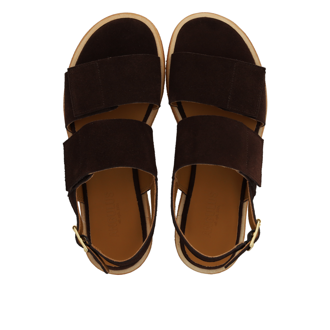 Sandal med justerbare velcroremme