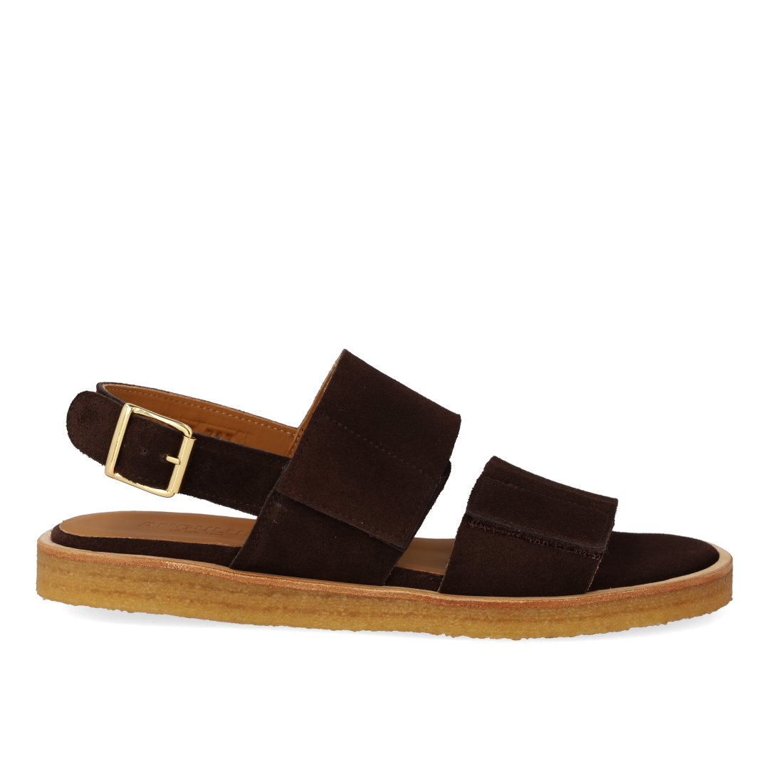 Sandal med justerbare velcroremme