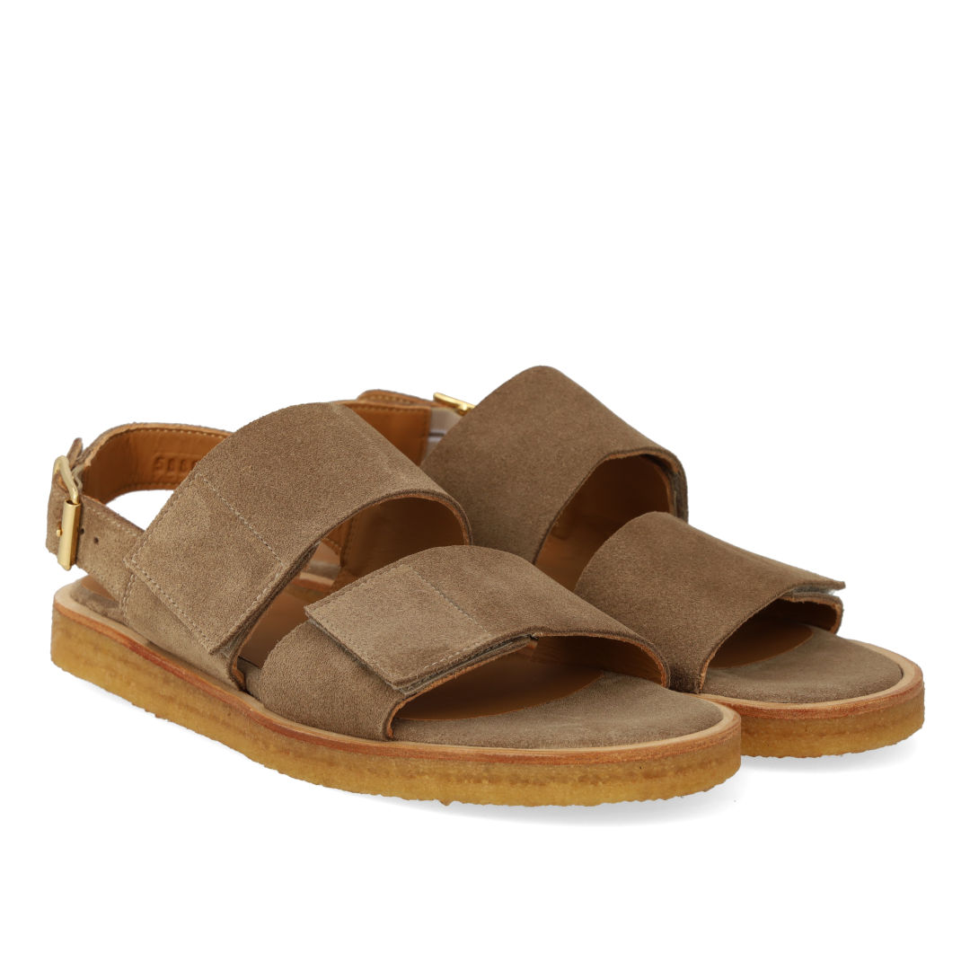 Sandal med justerbare velcroremme