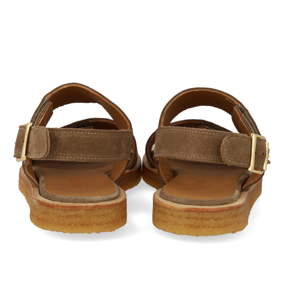 Sandal med justerbare velcroremme